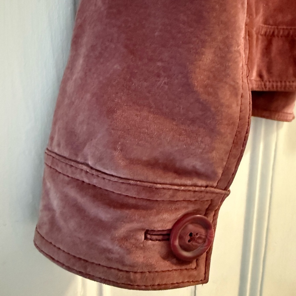 Cherokee Women's Suede Button Jacket - Dusty Rose - Picture 6 of 8